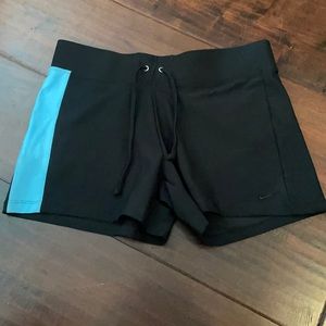Nike shorts with blue stripe